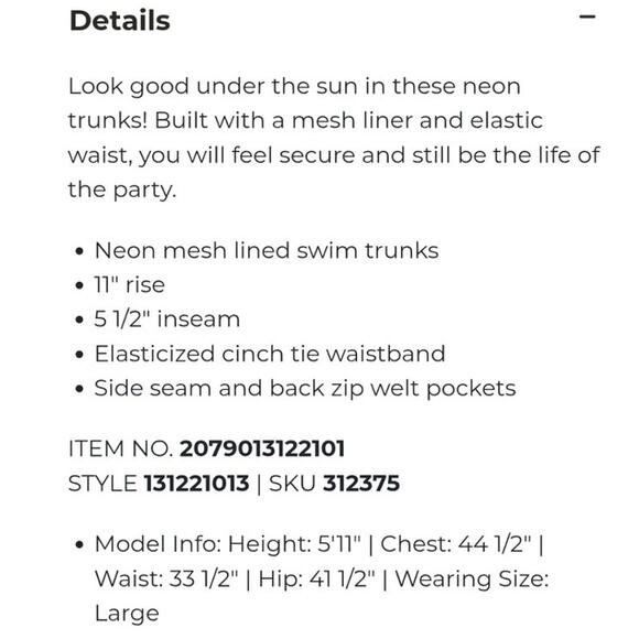 Chubbies mens pink athletic swim trunks shorts size medium - Picture 5 of 10